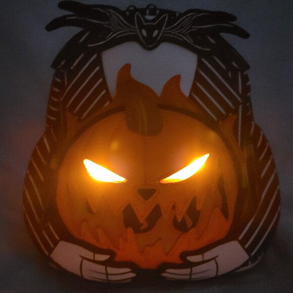 Loungefly Disney Nightmare Before Christmas Jack Pumpkin Head Backpack Glow NWT - Picture 5 of 11